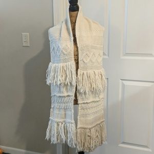 Cream scarf from Banana Republic